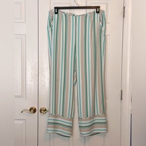 Chicos Black Label Multi Stripe Pants, size 3.5 (XL or 18 in regular sizes)